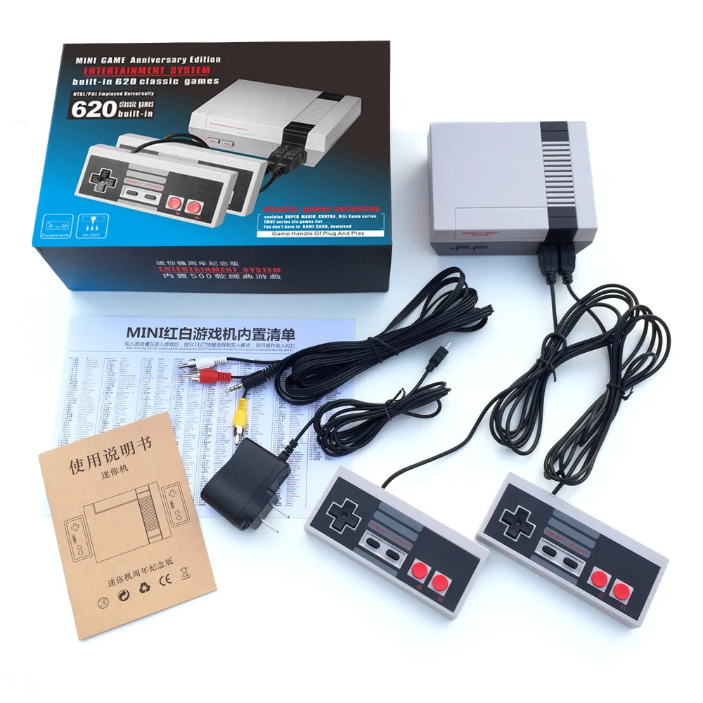 Retro Video Game Console for 8 Bit 620 in 1 Built in 620 Games with 2 Controllers  games TV-out