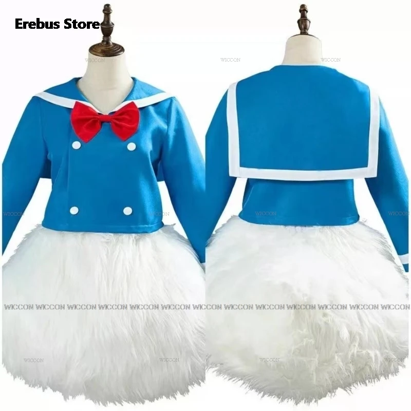 Women Animal Cosplay Ducks Cute Sailor Suit Adult Size Stage Performance Furry Costumes Halloween Christmas Roplay Outfit