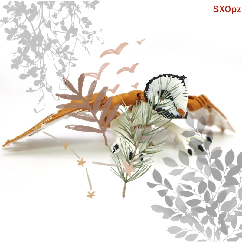 3D Printed Eagle Hawk Simulation: Animal Model Figurine Bird Ornament DIY Gift Home Decoration