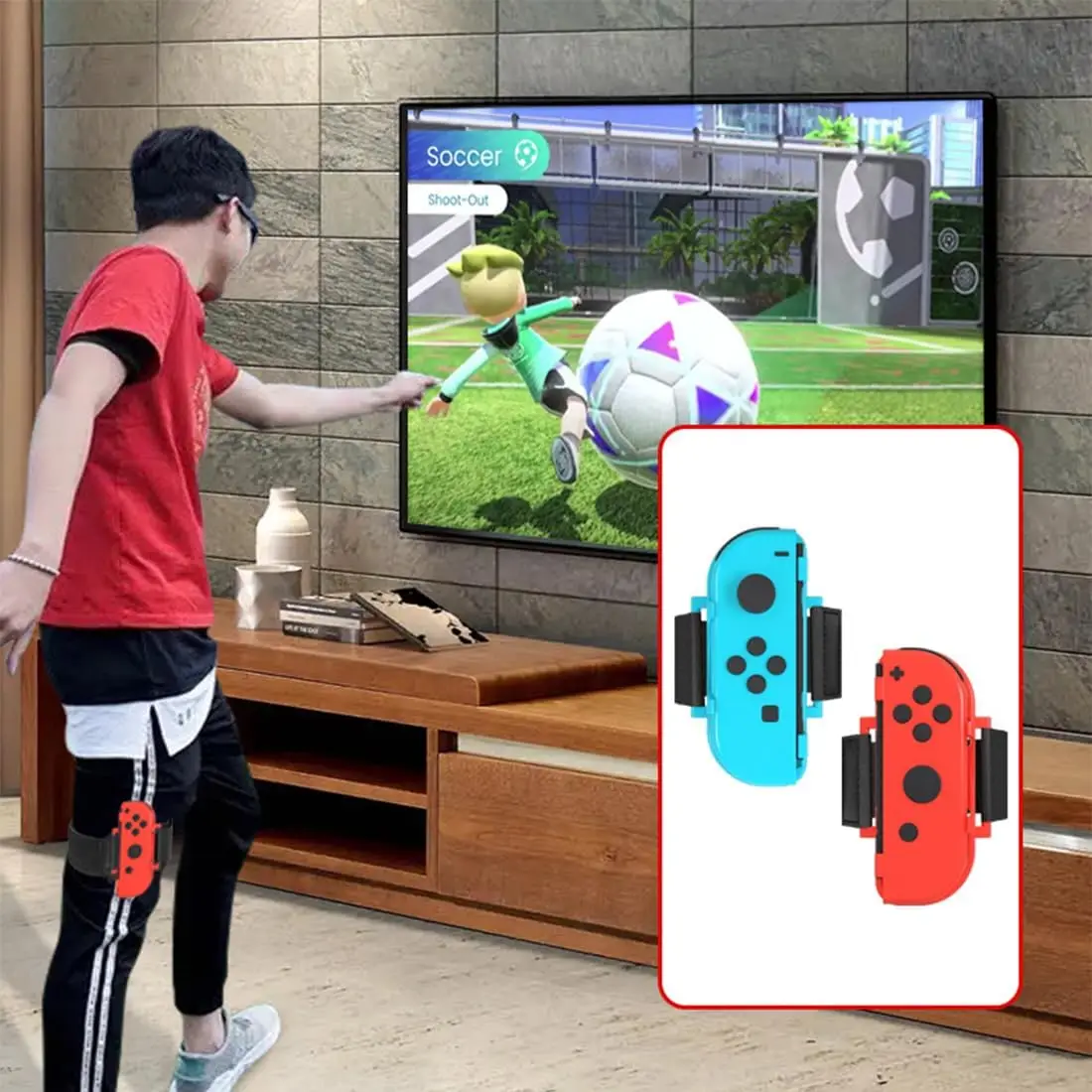 Wrist Straps for Just Dance Switch, Hand Free Elastic Wristband for Nintnedo Switch Dancing Accessories, JoyCon Grip Pair