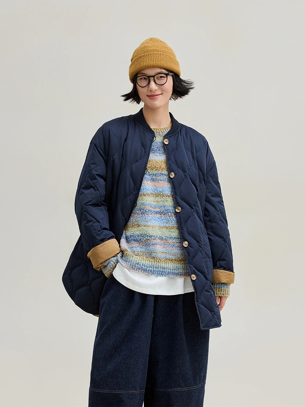 

Mallin Women's Lightweight down Jaet 95 White Du down Baseball Collar Mid-Length Waterproof Slim Fit Casual Sle