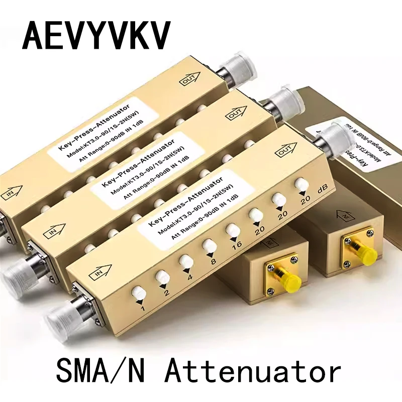 2W/5W tłumik SMA N koncentryczny stały sygnał RF regulowane złącze tłumika dużej mocy typ SMA/N 10/30-90DB 0-6G Adapter