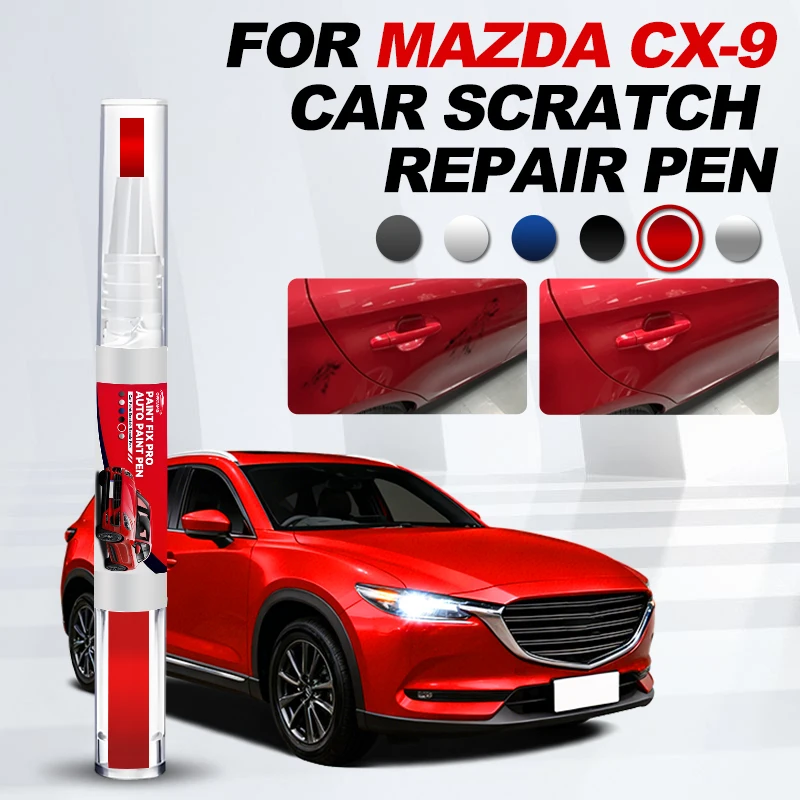 

Автомобильные аксессуары для ремонта лакокрасочного покрытия Mazda CX9 2006-2025: карандаш для подкраски, средство для удаления царапин, DIY, черный, белый