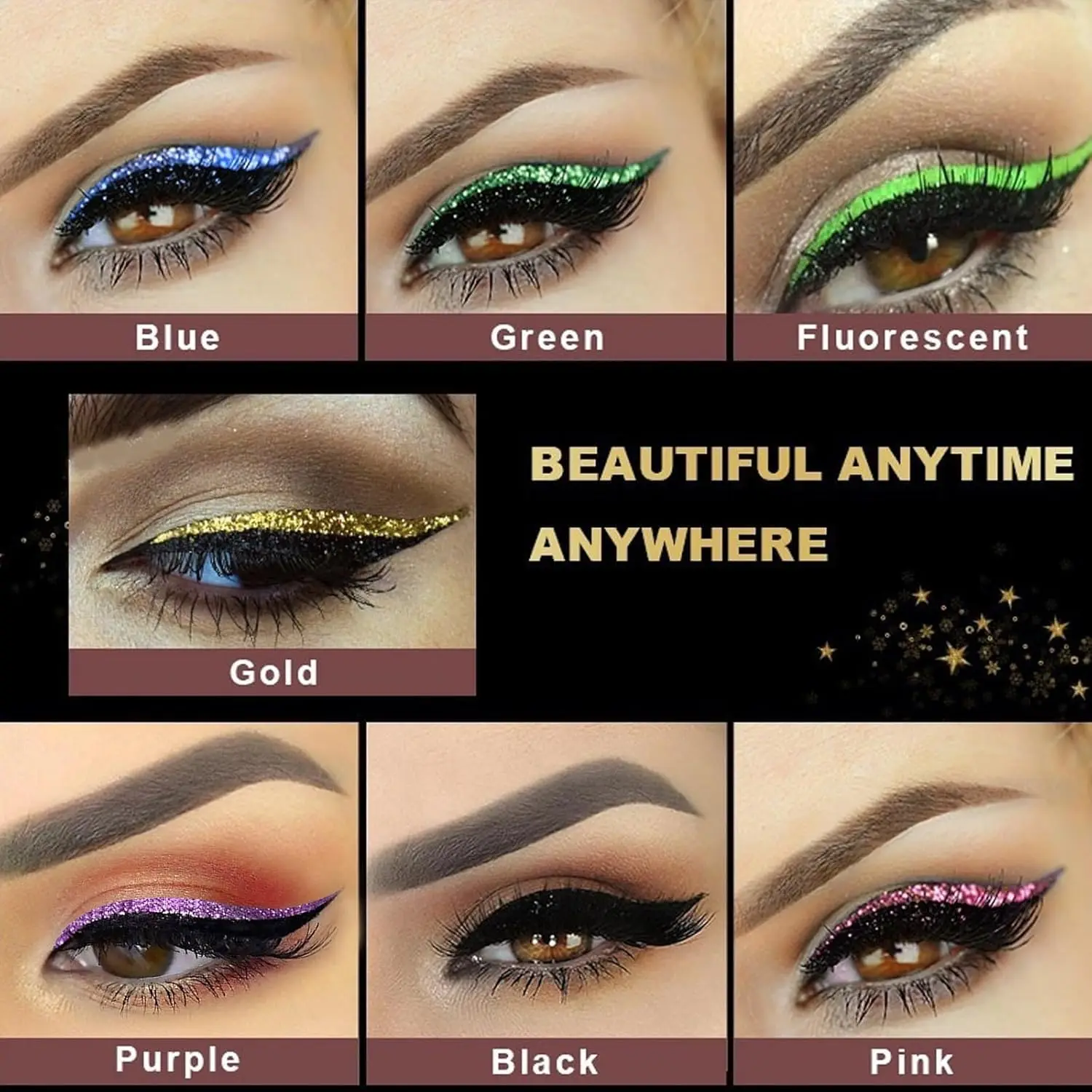 Falsche Wimpern Wiederverwendbarer Lidschatten Wimpernpflaster Wiederverwendbare Wimpern Bequeme Make-up-Aufkleber für den täglichen Gebrauch Cosplay Day To