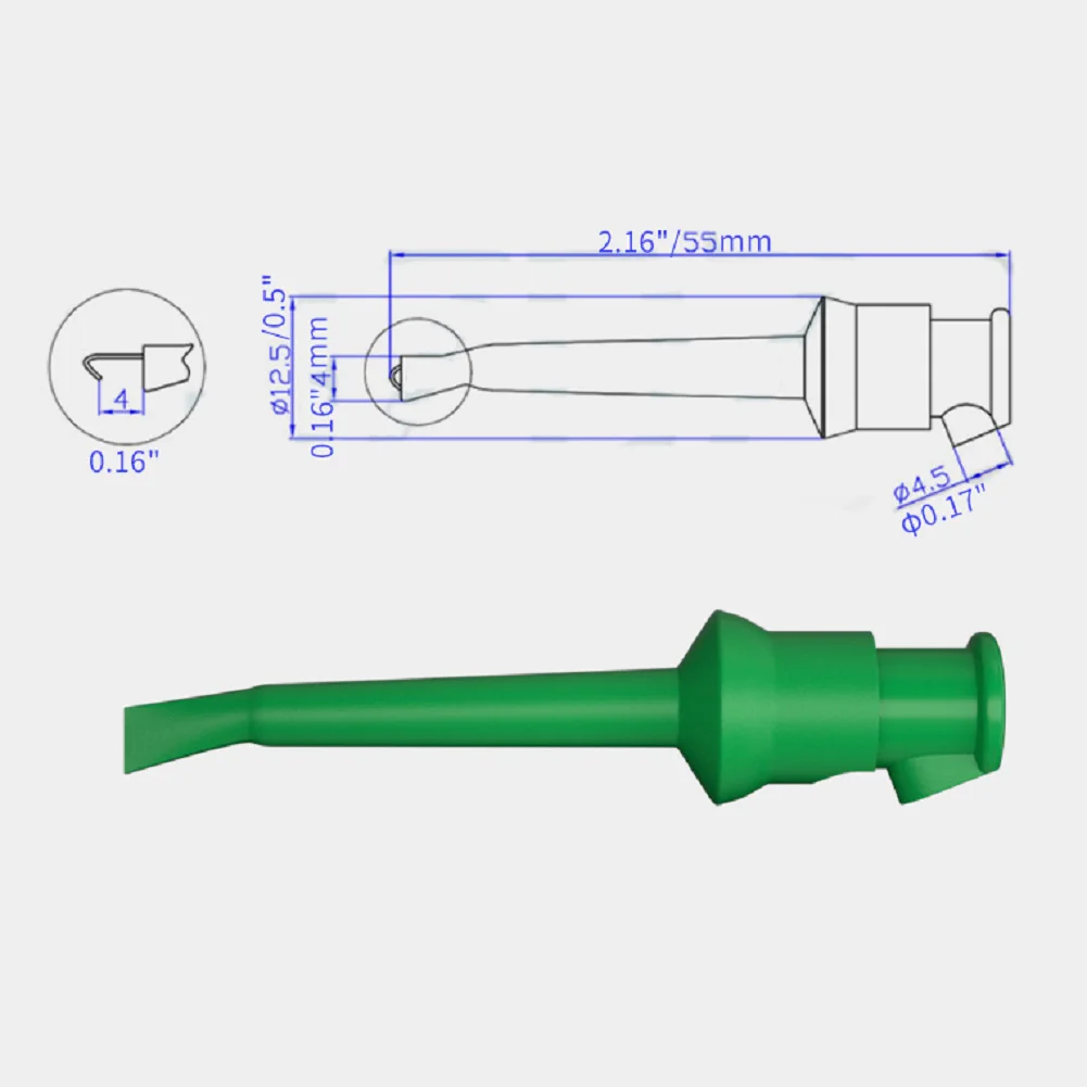 Electrical Test Probe 1 Meter Gold Plated 4mm Banana Connector 2mm 1mm Replaceable Tips Fire Retardant for Reliable Testing
