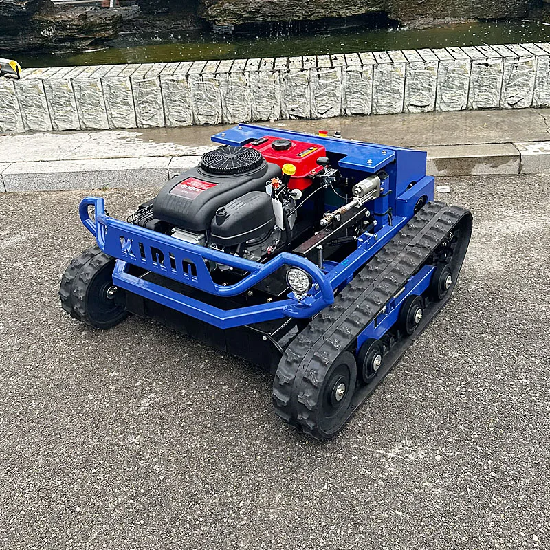 Agriculture Rubber Tracks Remote Control Robot Lawn Mower CE EPA Diesel Engine All Terrain Grass Cutting Machine