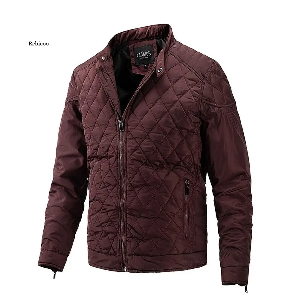 Frühling Herbst Jacke Männer 2022 Mode Kleidung Diamant Muster Armee Grün Bomber Jacke Männer Casual Jacke und Mantel