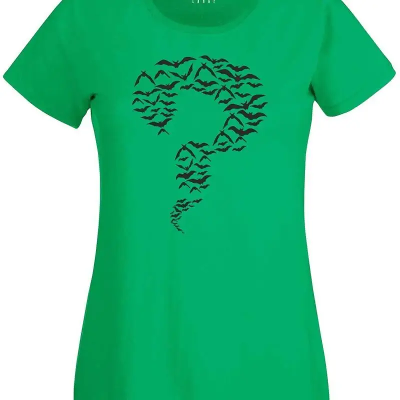 Camiseta de mujer Bat Nemesis Question Mark The Riddler Jim Carey Man