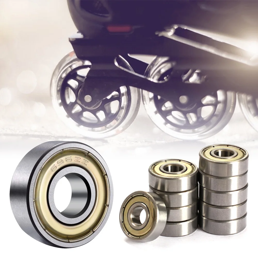 

100 шт. шарикоподшипники радиальные подшипники из углеродистой стали подшипники для скейтборда герметичные подшипники для роликовых коньков скутеров