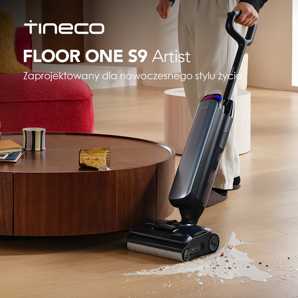 Tineco Floor One S9 Artist Odkurzacz na mokro i sucho z EU za $585.46 / ~2230zł Tineco Floor One S9 Artist Odkurzacz na mokro i sucho z EU za $585.46 / ~2230zł