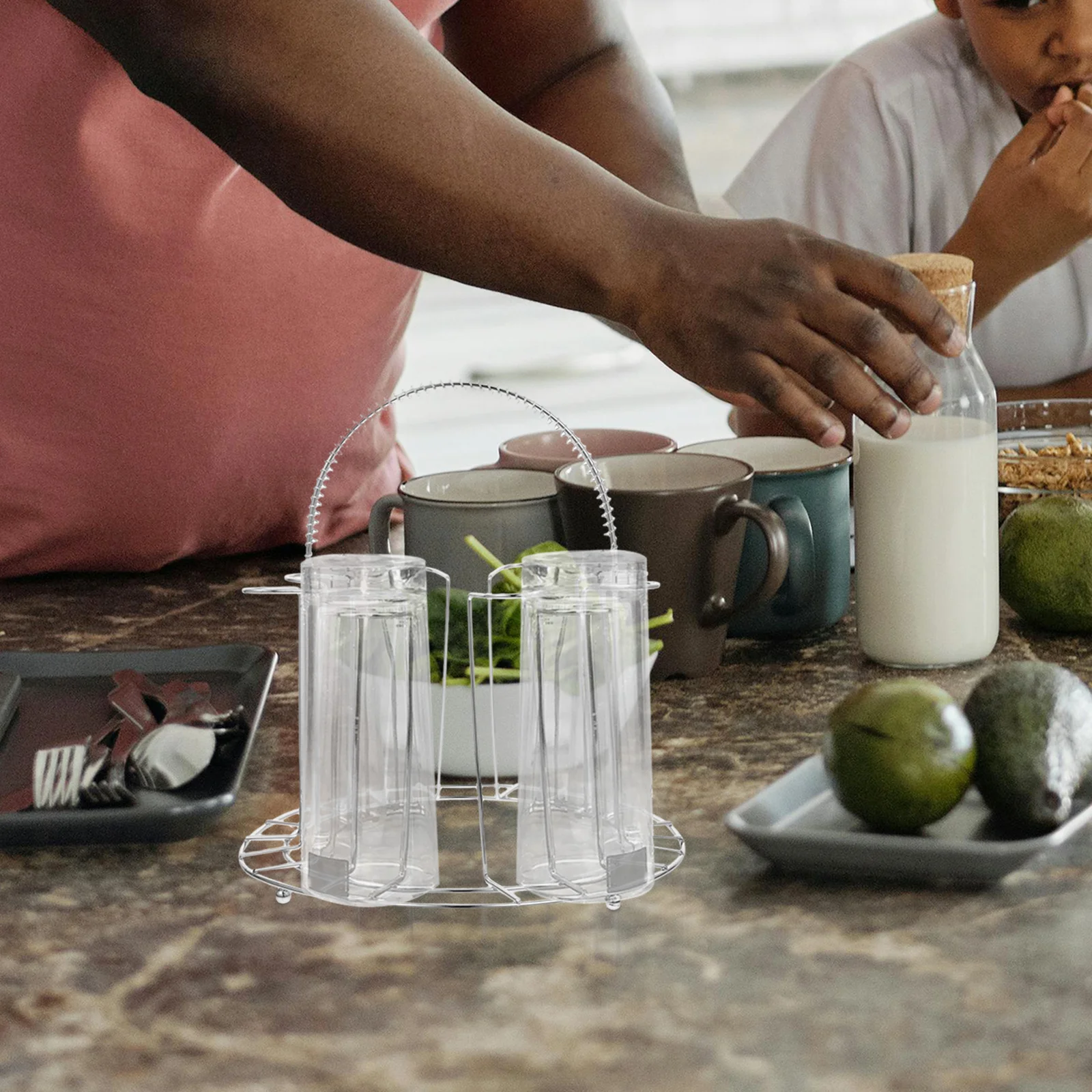 

Wine Glass Holder Stainless Steel Countertop Drying Rack For Kitchen Bar Use Red Wine Cup Organizer Stand Rustproof Easy