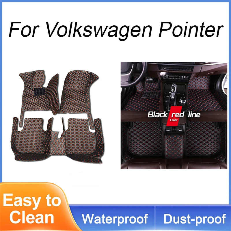 Customized Artificial Leather Car Floor Mat For Volkswagen Pointer 2004 2005 2006 Protect Your Vehicle's Interior Accessory