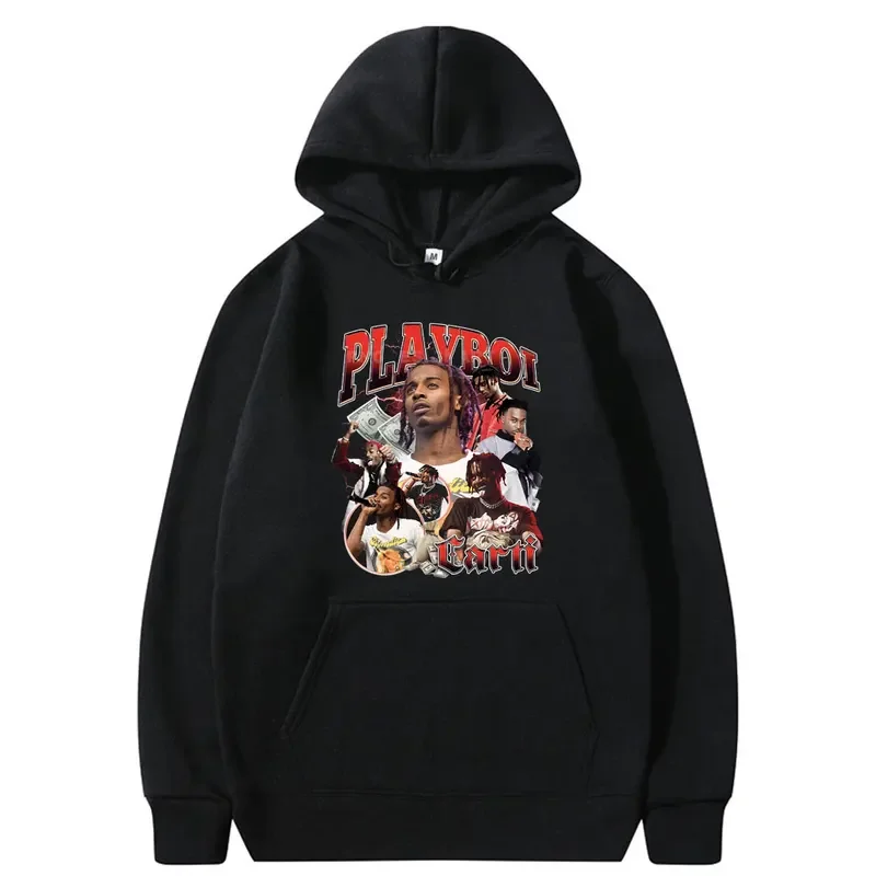 

Rapper Playboi Carti Print Hoodie Regular Men's Clothes Streetwear Male Hip Hop Sweatshirt Pullover Men Casual Oversized Hoodies