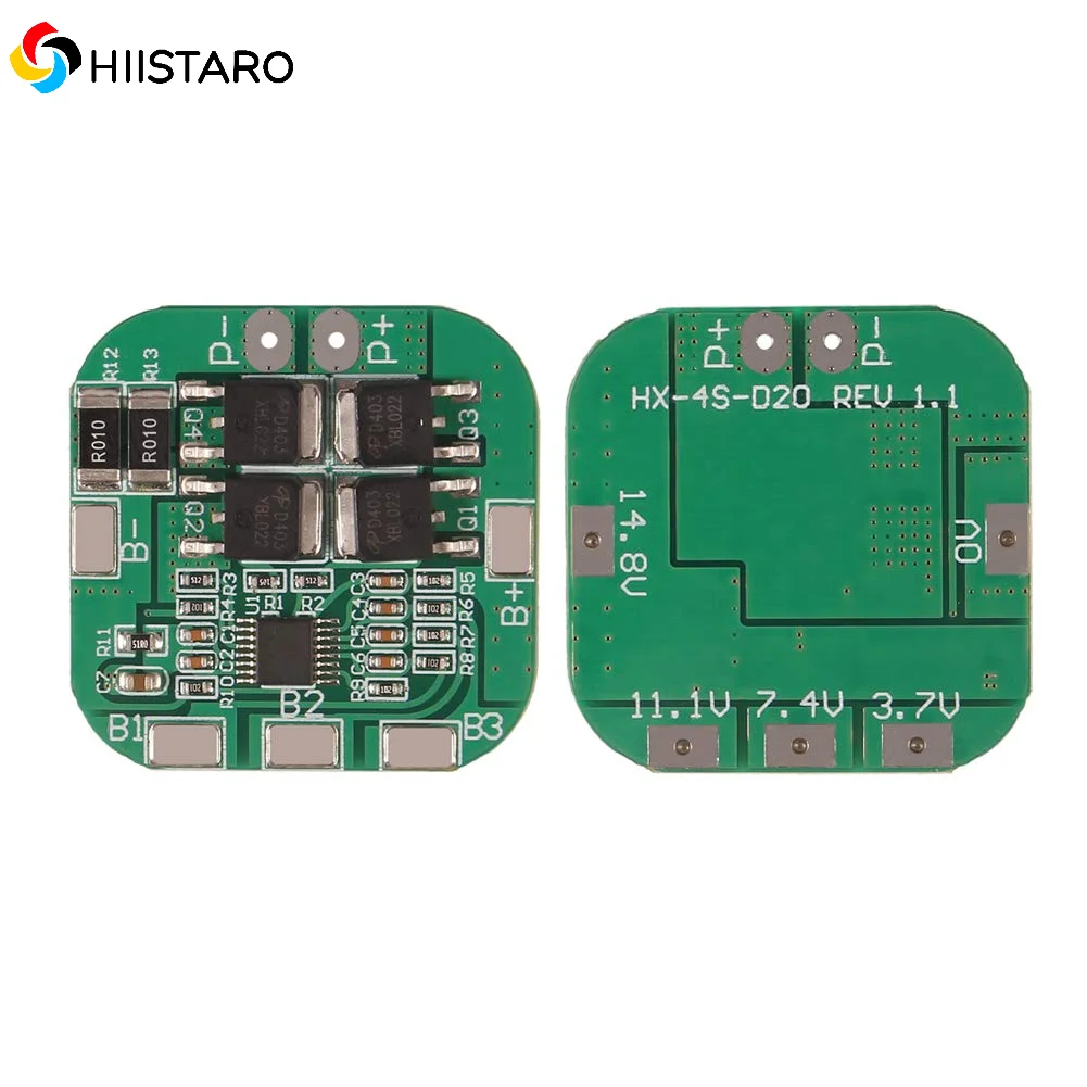 4S 14.8V / 16.8V 20A peak li-ion 4 BMS PCM battery protection board bms pcm for lithium LicoO2 Limn2O4 18650 li battery