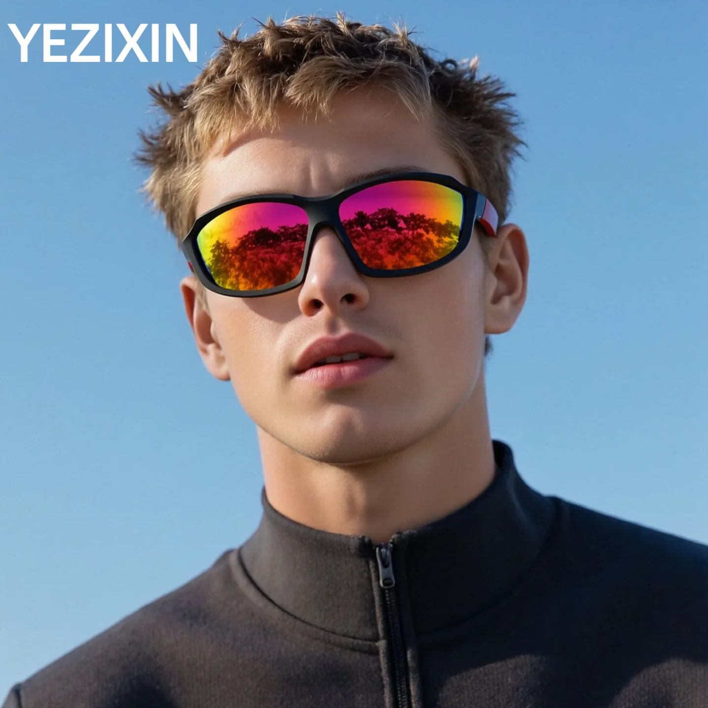 YEZIXN Outdoor Sports Cycling Sunglasses UV400 Photochromic Bike Glasses Men Women MTB Road Bicycle Goggles MTB Road Goggles
