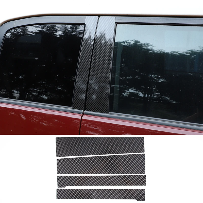 

For Toyota FJ Cruiser 2007-2021 Carbon fiber sheet car center pillar trim panel sticker car modification accessories