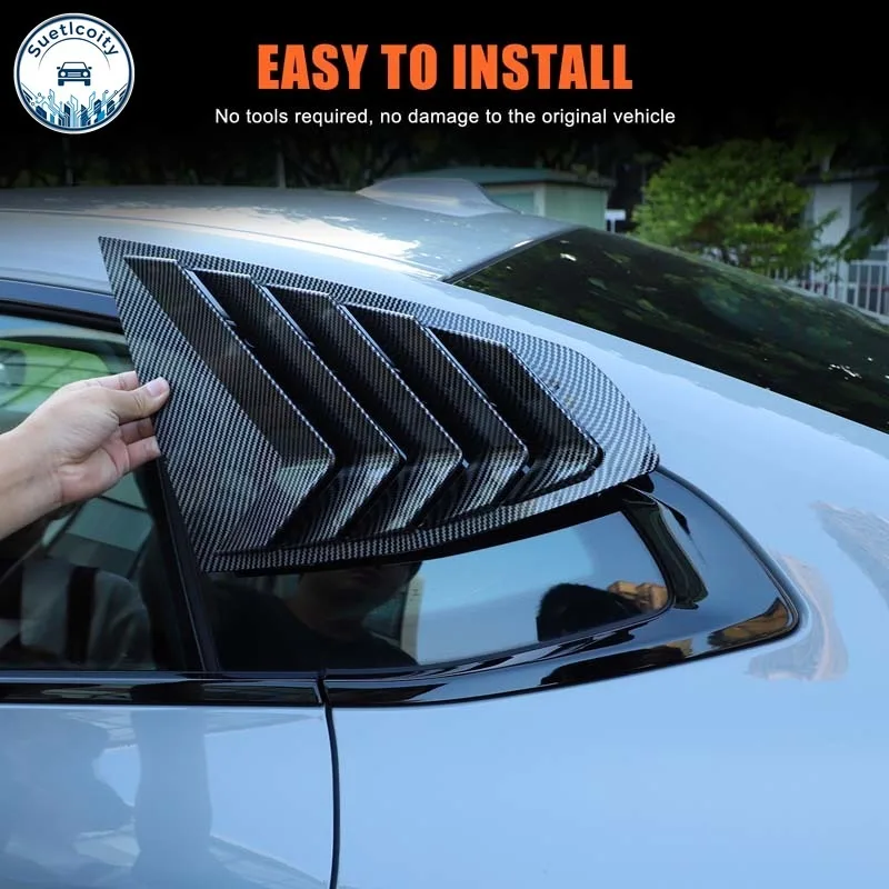 

ABS Black For BMW 4 series G24 G26 I4 2021-2025 Car Rear Window Louvers Rear Triangle Window Shade Spoiler Trim Accessories