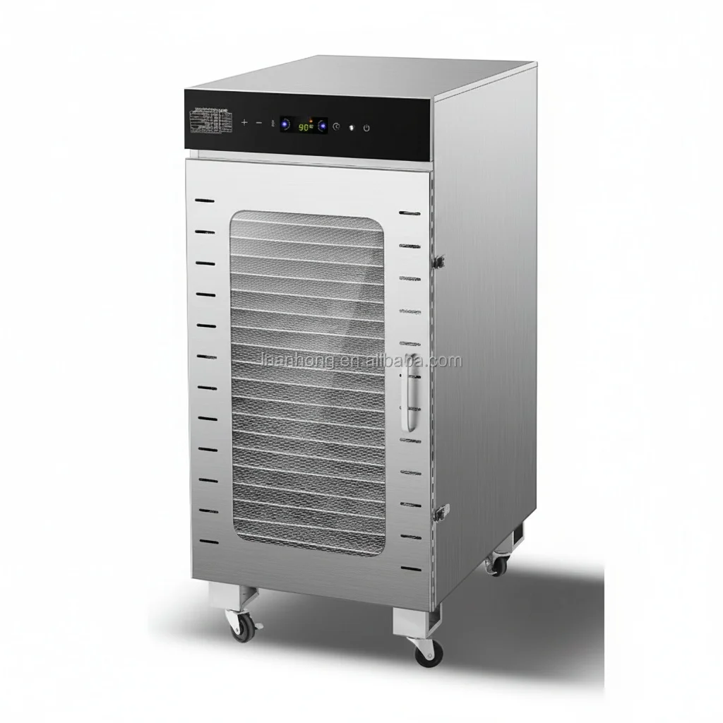 

Commercial Food Dehydrator, 22 Trays Stainless Steel Fruit Vegetable Dryer, with 24H Timer, Jerky Maker Machine, Heavy Duty