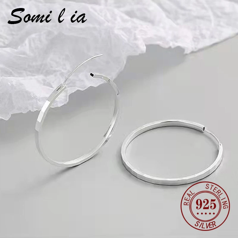 Somilia Neue Mode 925 Sterling Silber Große Creolen Für Frauen Neue Mode 18 K Gold Überzogene pid • Mustafa Kollektion Schmuck – Detail 8