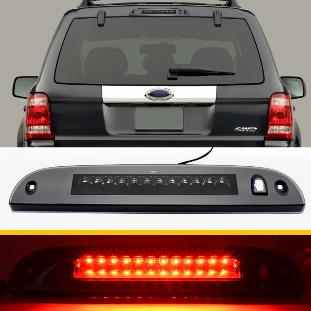 LED Tail Light High Mount Third 3rd Brake Taillight Rear Stop Lamp FOR Ford Explorer 2002-2010 FOR Ford Escape 2008-2012 