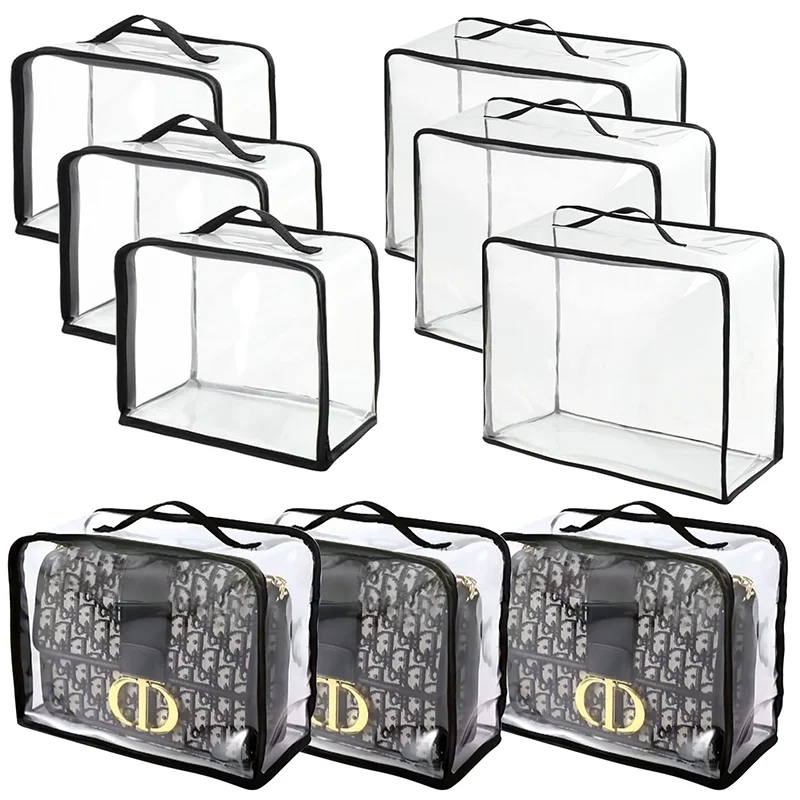 حقيبة شفافة مقاومة للغبار لخزانة الملابس المنزلية حقيبة تنظيم فاخرة مقاومة للماء ومقاومة للعفن والغبار ومقاومة للرطوبة