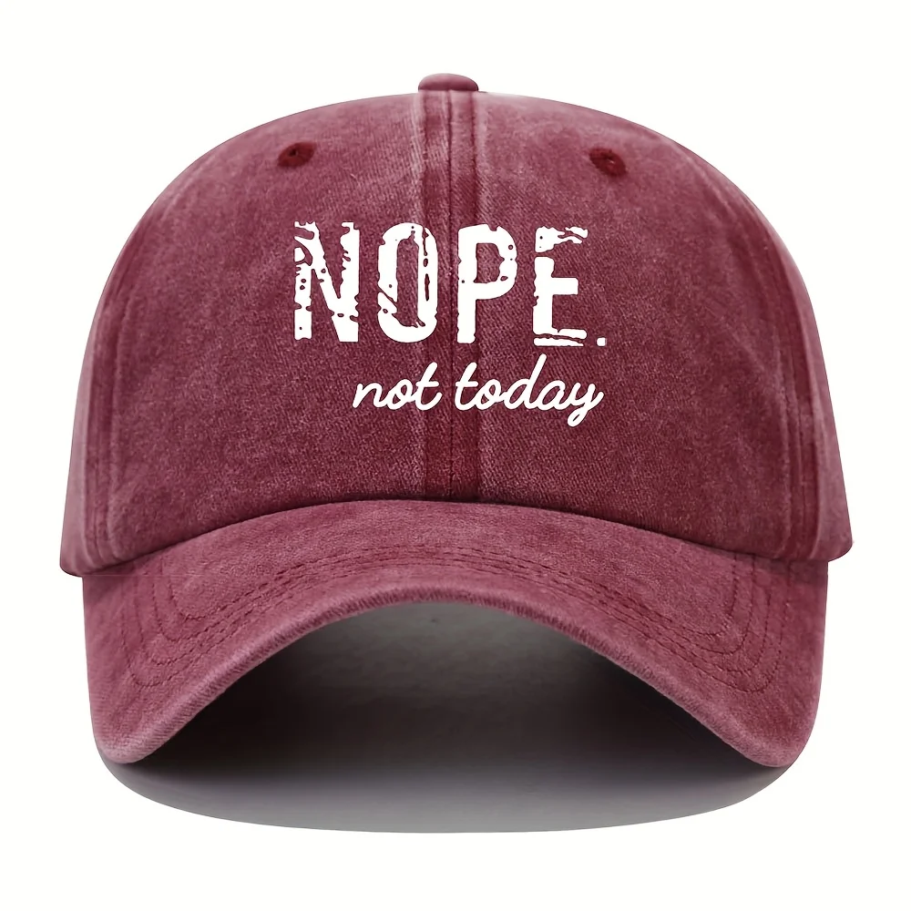 Регулируемая легкая бейсболка NOPE с потертостями — винтажная стираная синяя кепка с белыми надписями, шляпа унисекс для папы для мужчин и женщин,