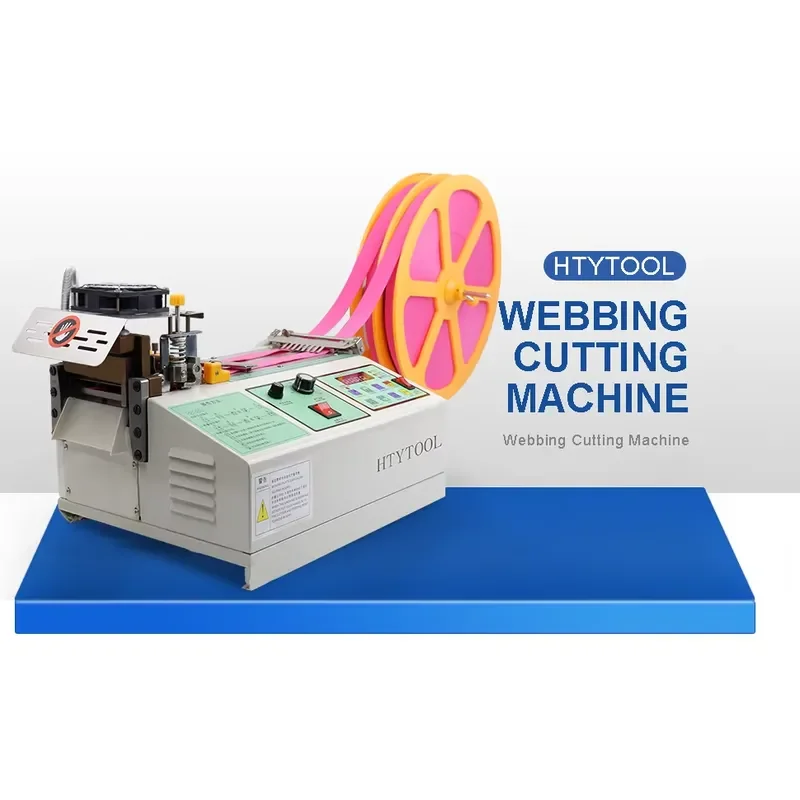 Automatic Hot Cold Knife Nylon Webbing Tape Cutting Machine Industrial Fabric Strap Cutter for Belt Ribbon Sewing Accessories