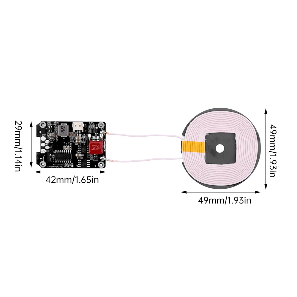 20W Transmitter Module Coil Circuit Board 5W/7.5W/10W/15W Fast Charging For Qi Wireless Charger PCBA For Mobile Phone