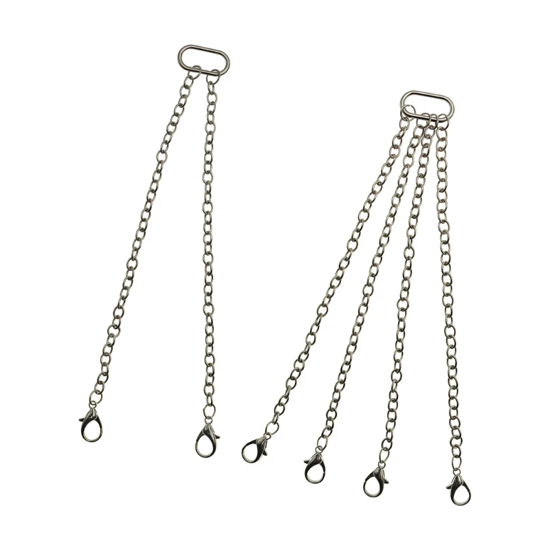 Tow Hook with Black Chain Iron Hook Chain Perfect For 1/50 Scale Cranes Model