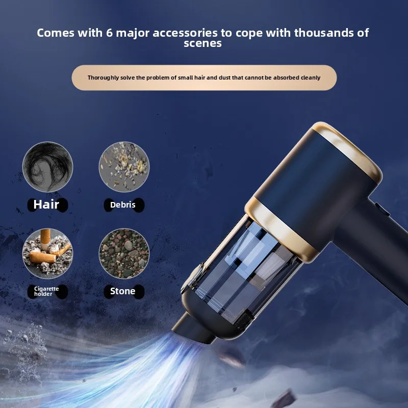 Vacuum Cleaner Dual-purpose Wireless Handheld Mini Vacuum Cleaner Charging Car Household Electric Dust Blower