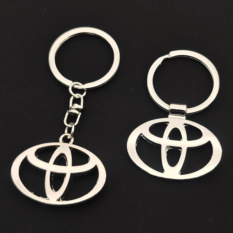 Metal Logo Toyota Keyring Car Keychain For Toyota Yaris Cross Corolla ...
