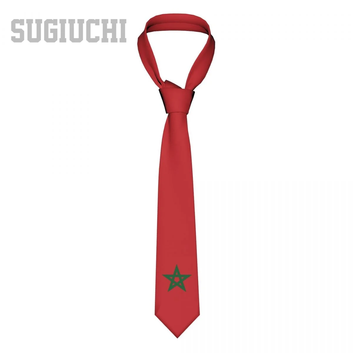 Morocco Flag Emblem Men Women Neck Ties Casual Plaid Tie Suits Slim Wedding Party Business Necktie Gravatas