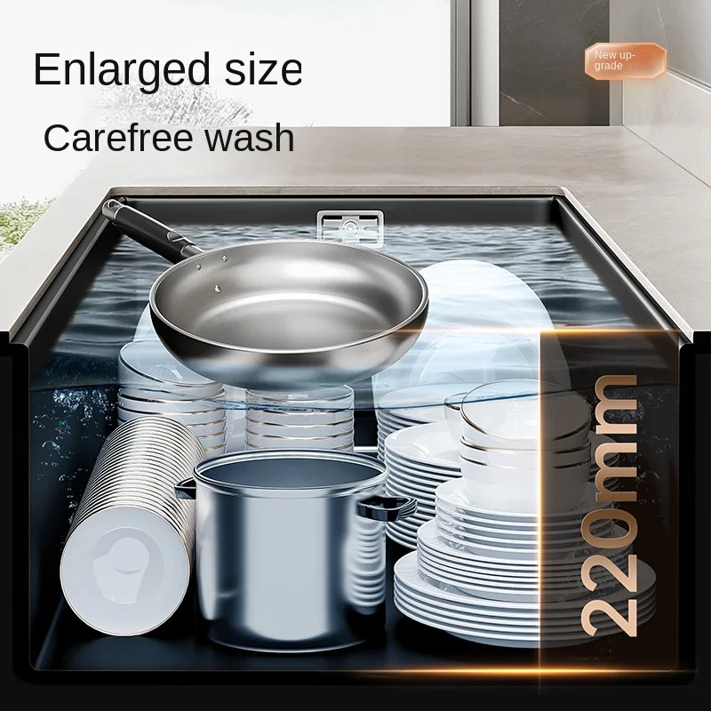 Nano 304 Stainless Steel Handmade Sink Vegetable Washing Basin Large Single Slot kitchen Sink Under The Counter Basin