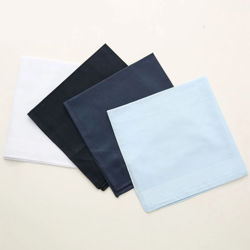 Mouchoir poche élégant pour hommes, Hankies couleur unie, grand Bandana 16x16 pouces DXAA