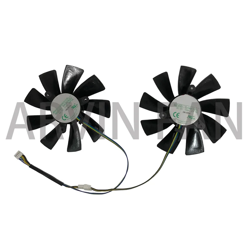 

2Pcs/Set 95MM GAA8S2U RX 5700/5600/5500 GPU VGA Cooler DIY Fan For Powercolor RX5700 5600 XT 8G X Cards Replace PLD10015B12H