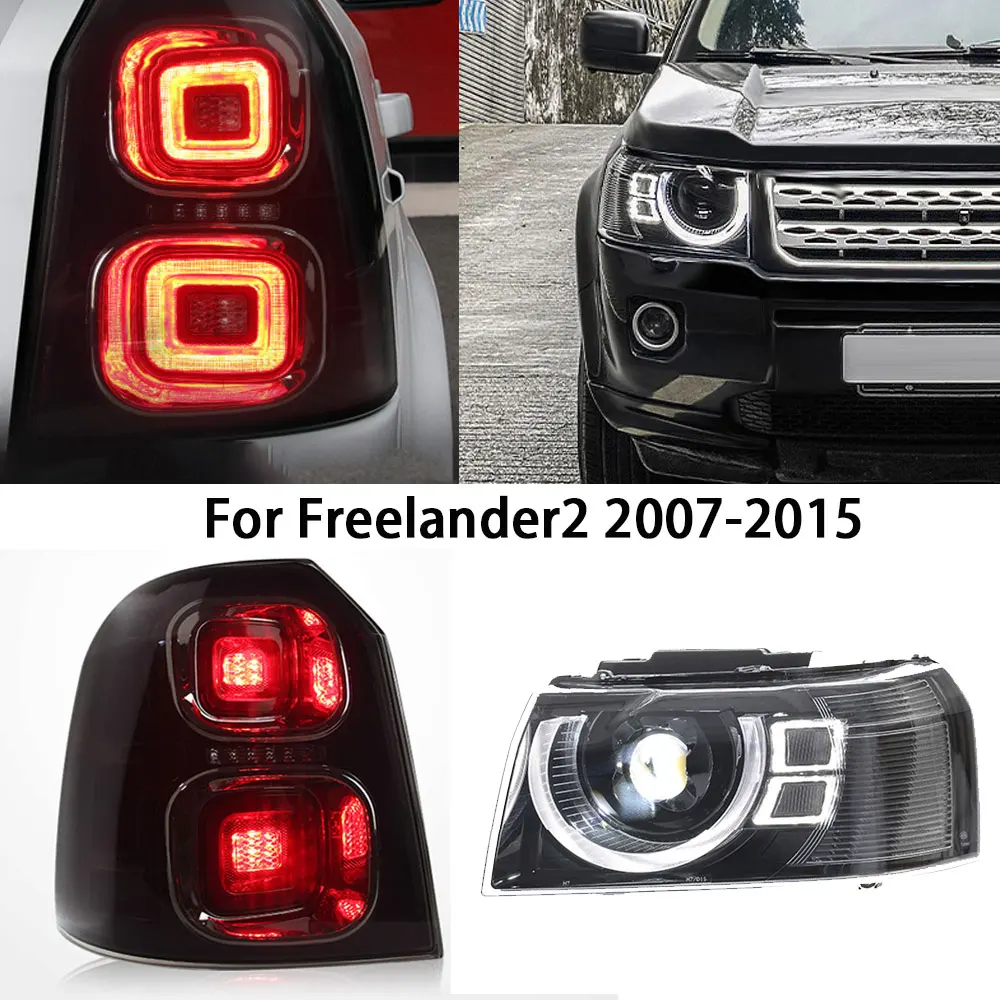 

Car Led Headlights With Tail Lights For Land Rover Freelander 2 2010-2015 Accessories Led Front Rear Lights Assembly