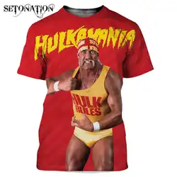 Hulk Hogan dostosowuje martwe męskie kobiety nowa moda fajne koszulki z nadrukiem 3D w stylu Harajuku streetwear letnie topy