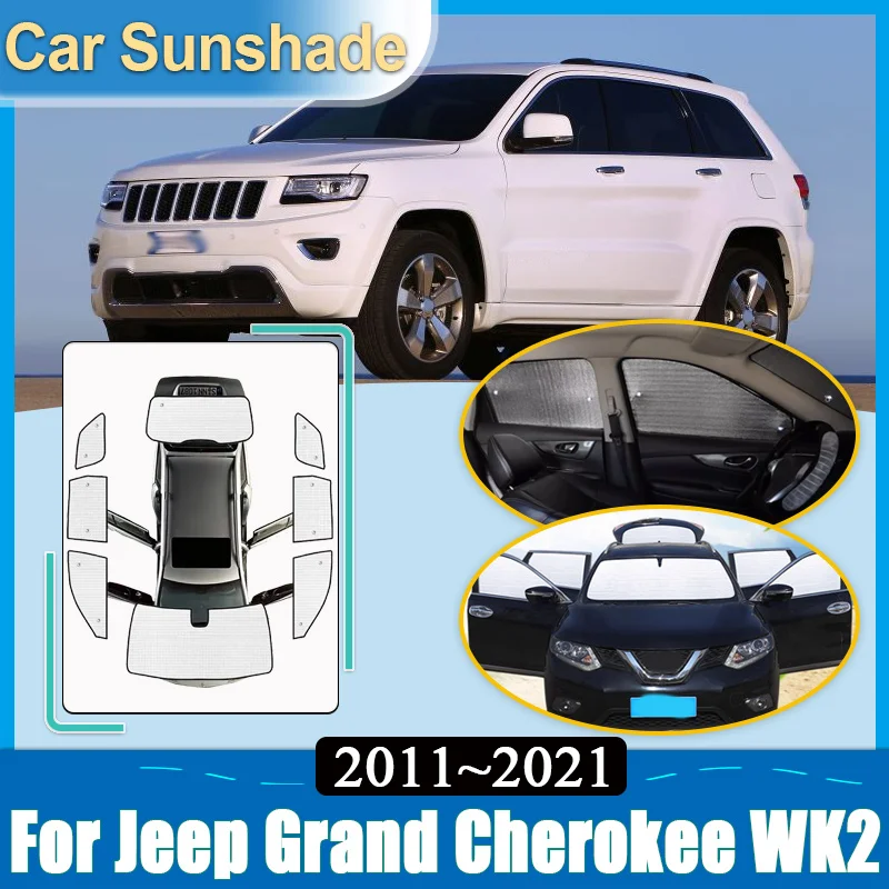 

Для Jeep Grand Cherokee WK2 2012: Аксессуары 2011-2021, Солнцезащитный Козырек-Отражатель, Наклейки на Лобовое Стекло, Аксессуары