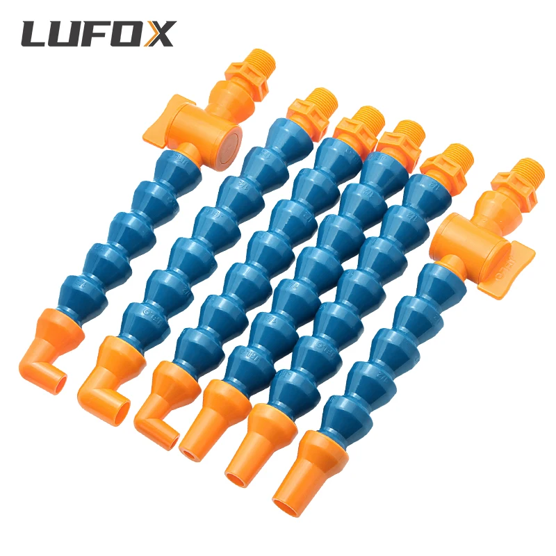 

Охлаждающая трубка 3/8 дюйма, пластиковые гибкие трубки для водяной масляной охлаждающей жидкости, шланги, охлаждающая трубка с прямоугольным круглым соплом, переключателем клапана для ЧПУ