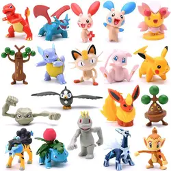 Pokémon Anime Action Figures para Crianças, Cinza, Ketchum, Blastoise, Jolteon, Venusaur, Magikarp, Brinquedo Colecionável, Modelo, Ornamento, Decoração