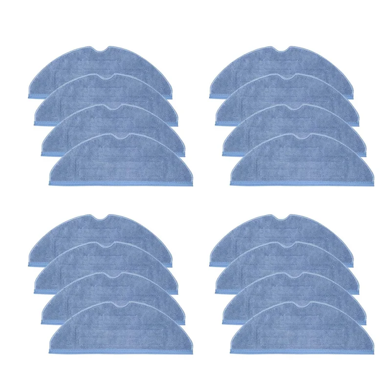 A98G-16Pcs فراغ ممسحة استبدال منصات ل Roborock T7 T7 زائد S7 قابلة لإعادة الاستخدام الطابق خبير الرطب استبدال ستوكات وسادة ناعمة