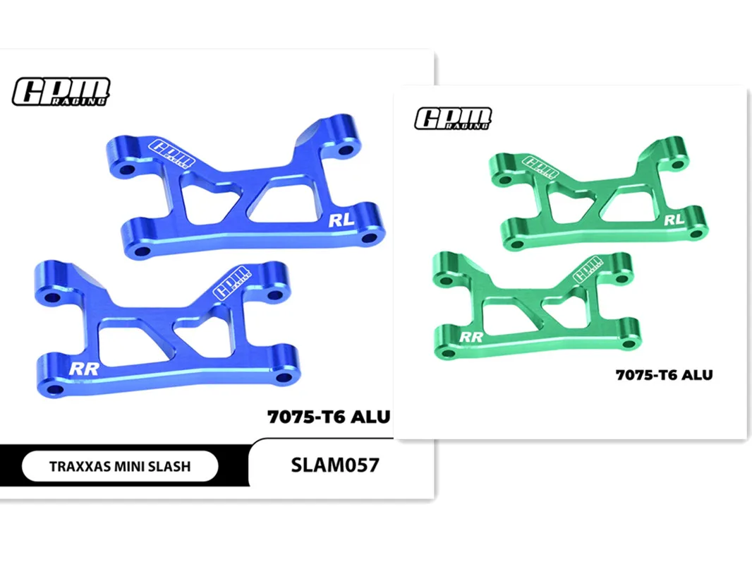

GPM 7075 Aluminum Rear Upper Suspension Arms Rear Upper Control Arm For TRAXXAS Mini Slash 10830 SLAM057