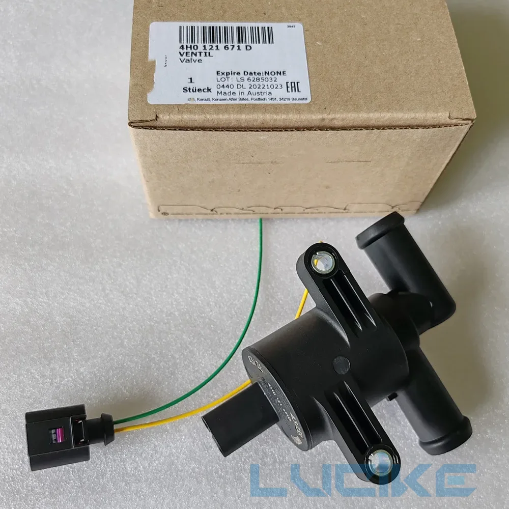 Genuine New Heater Control Valve 4H0121671D, 4H0121671B, 4H0 121 671 D, 4H0 121 671 B Heater Control Valve For AUDI A4 B8, B9 VW