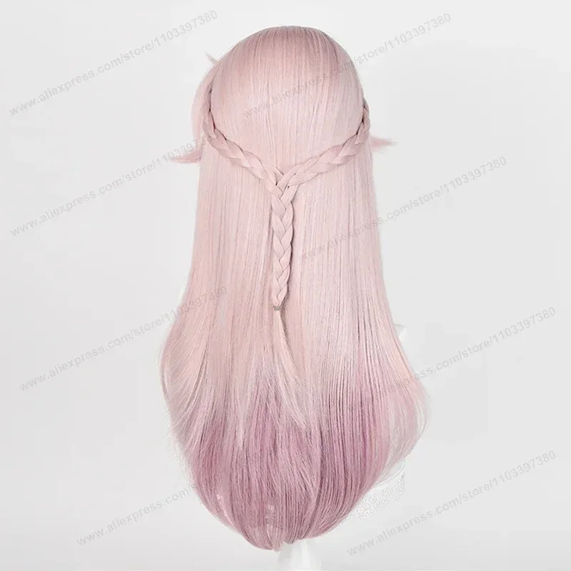 25COSJiao تشيو شعر مستعار تأثيري الشعر الاصطناعية هونكاي ستار السكك الحديدية Jiaoqiu 68 سنتيمتر طويلة النساء الوردي التدرج الشعر أنيمي مقاومة للحرارة الباروكات