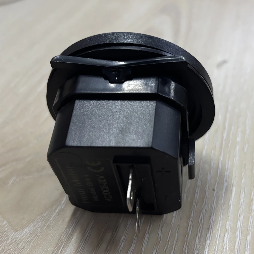 1-5PCS Digital Hour Meter DC 12/24/36V Engine Hour Meter 2" Round Waterproof Quartz Timer for Car Marine Boat Tractor Engine image 4