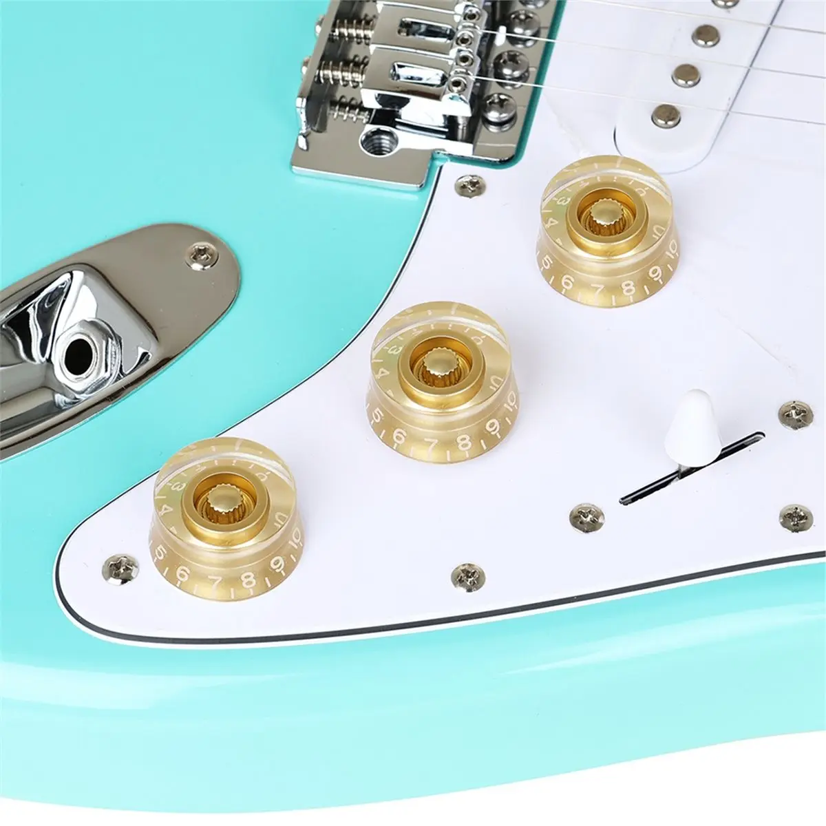 ABJA 9Pcs Electric Guitar Knobs Speed Volume Tone Control Knob LP Style Electric Guitar Parts Control Knob
