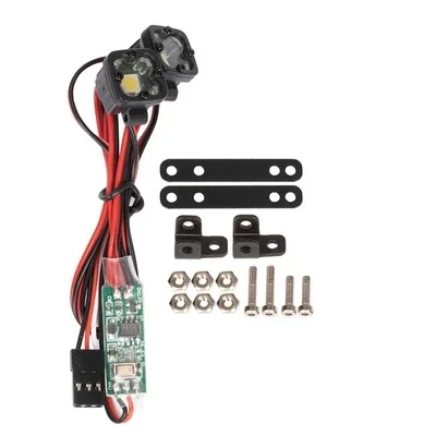 RC Heldere LED Verlichting Koplamp Spotlight voor 1/10 RC Auto Crawler Axiale Traxxas TRX4 TRX6 SCX10 90046 AXI03007 Wraith Gen8 VS4-10
