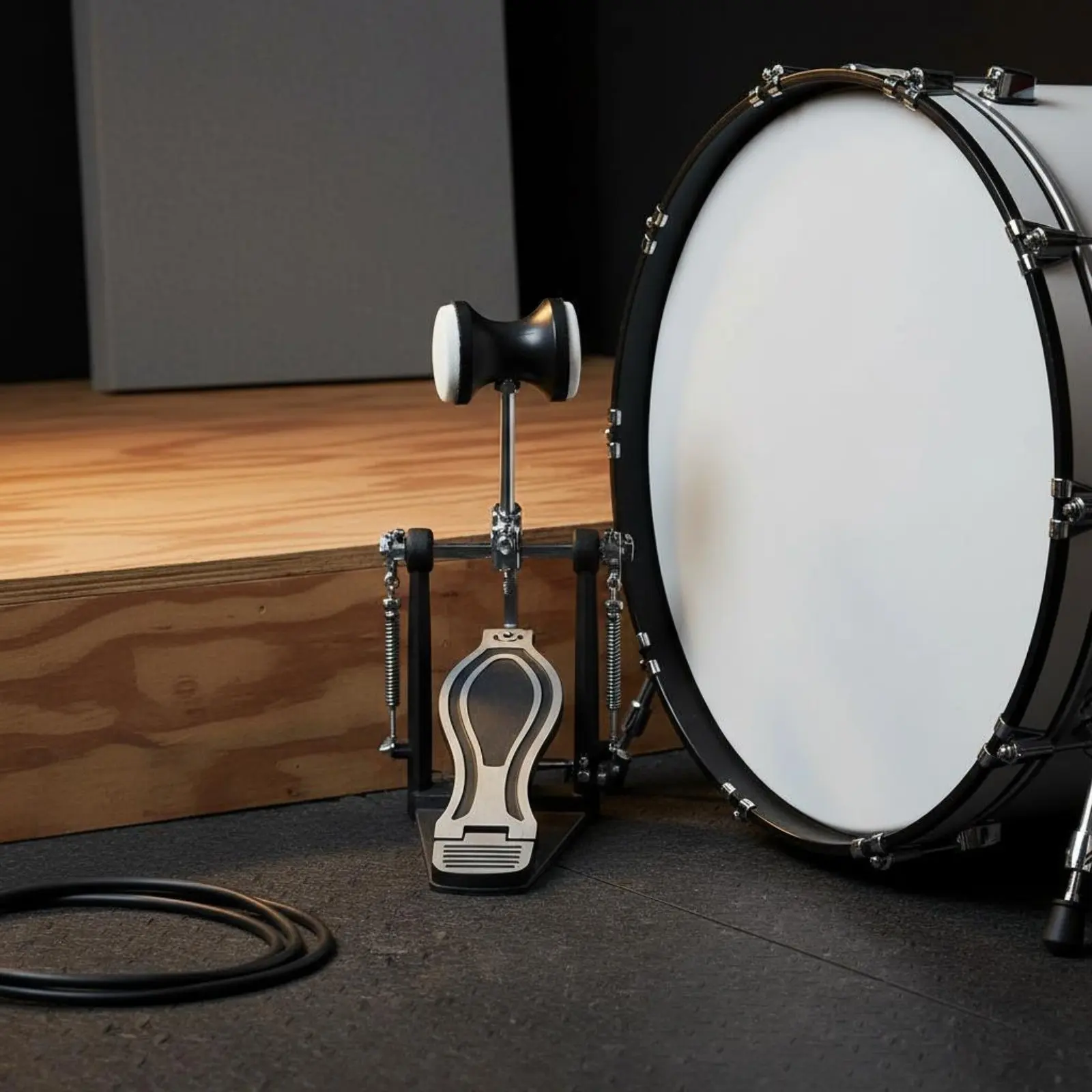 

2 Pieces Single Pedal Beater Sturdy Construction Bass Drum Mallet Musical Instrument Accessory for Drummers