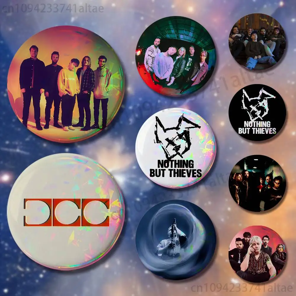 Stray Dogs Nothing But Thieves Badges 25mm 32mm 44mm 58mm 75mm Round Cosplay Pin Bag Decor Fans Collect Friends Gifts Souvenir