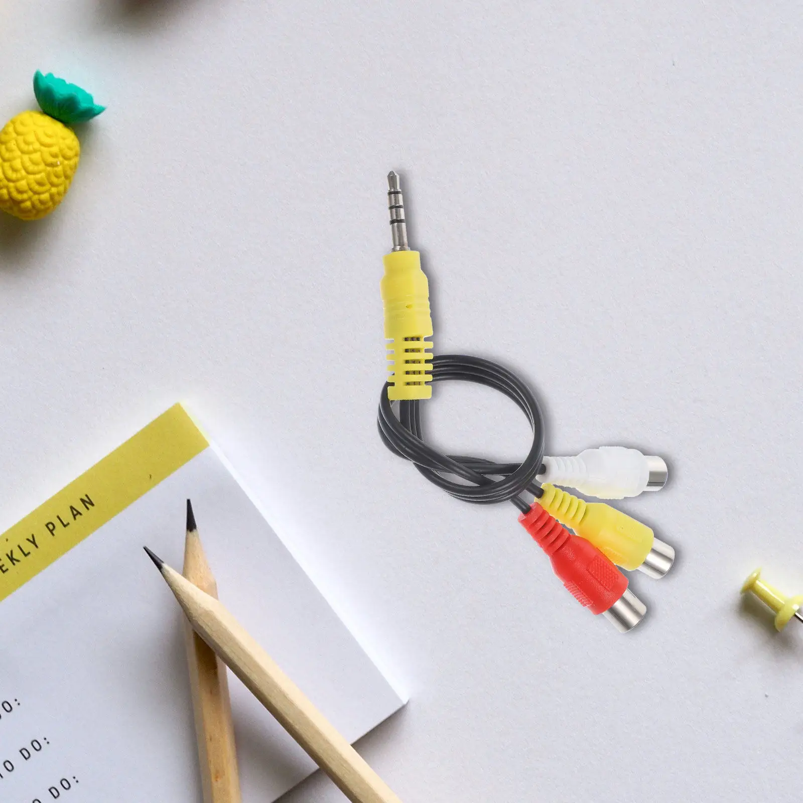 3Pcs Av Adapter Mul…